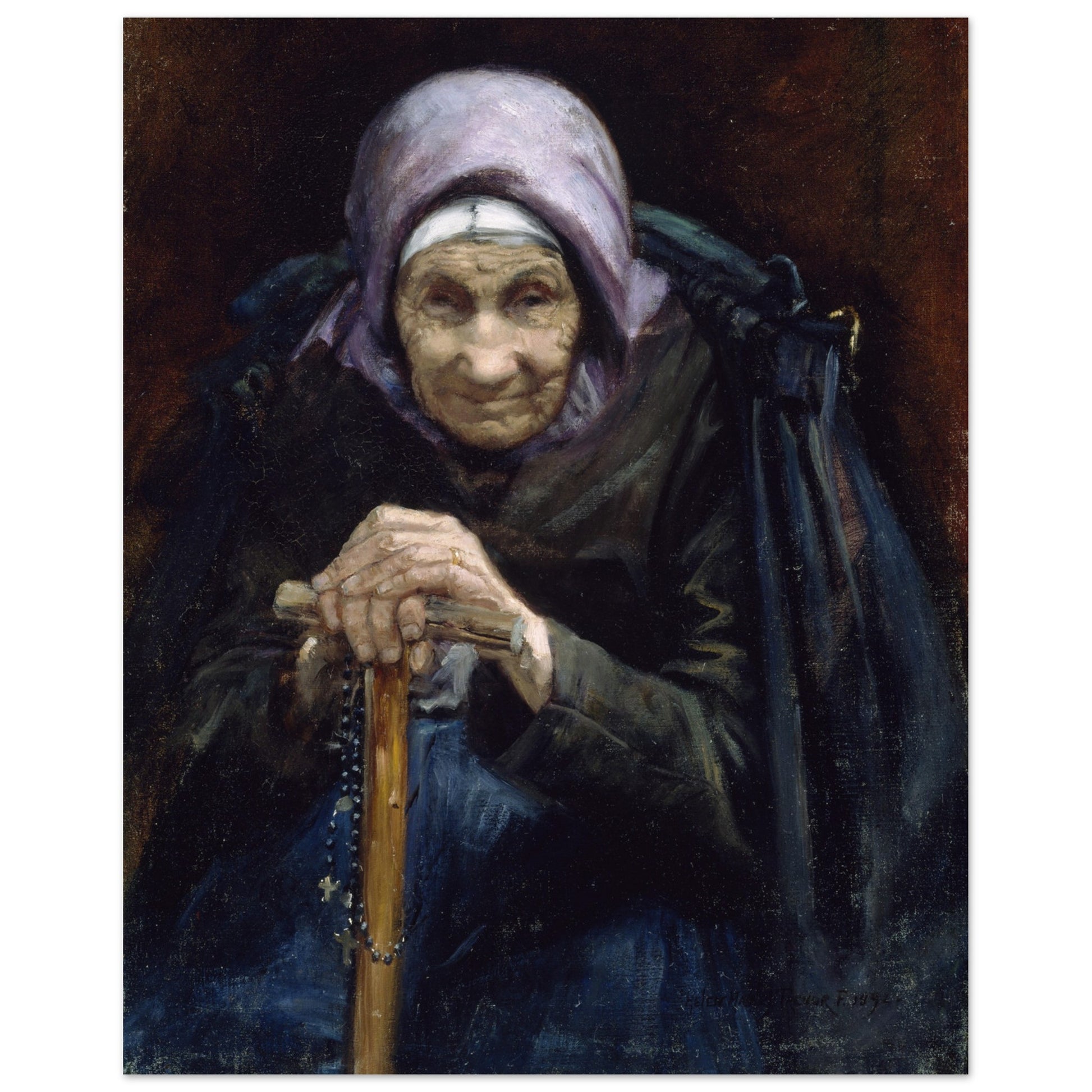The Fisherman’s Mother Art Print By Irish Artist Helen Mabel Trevor 40x50 cm – view 8 | Buy Irish Art