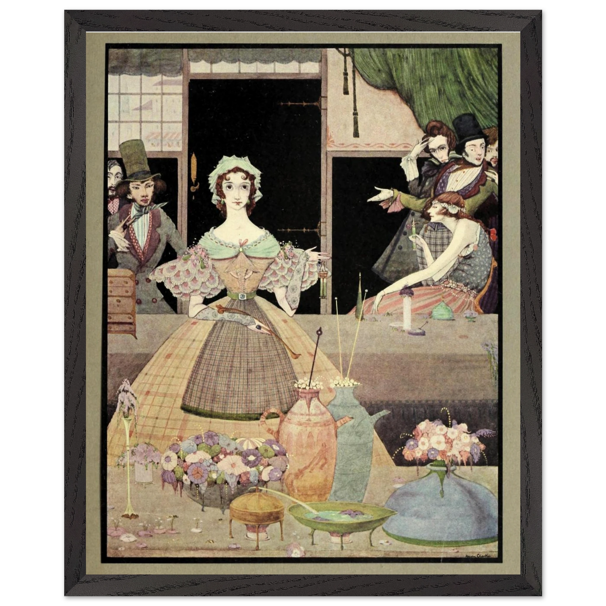 Harry Clarke Art Print – Poe’s Tales of Mystery (1923) – “Spritely Grisette” | Museum-Quality Framed Reproduction – view 8 | Buy Irish Art