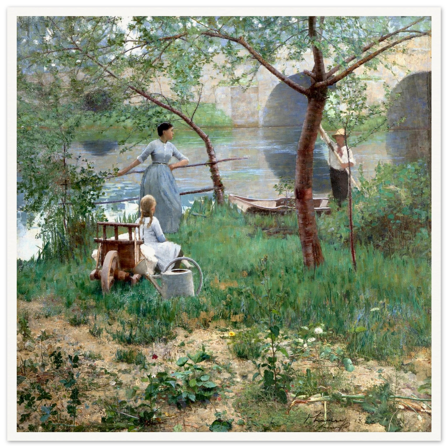 Under the Cherry Tree by Sir John Lavery, 30x30cm print size