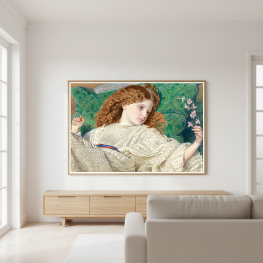 Dreams by Irish Artist Sir Frederic William Burton Art Print