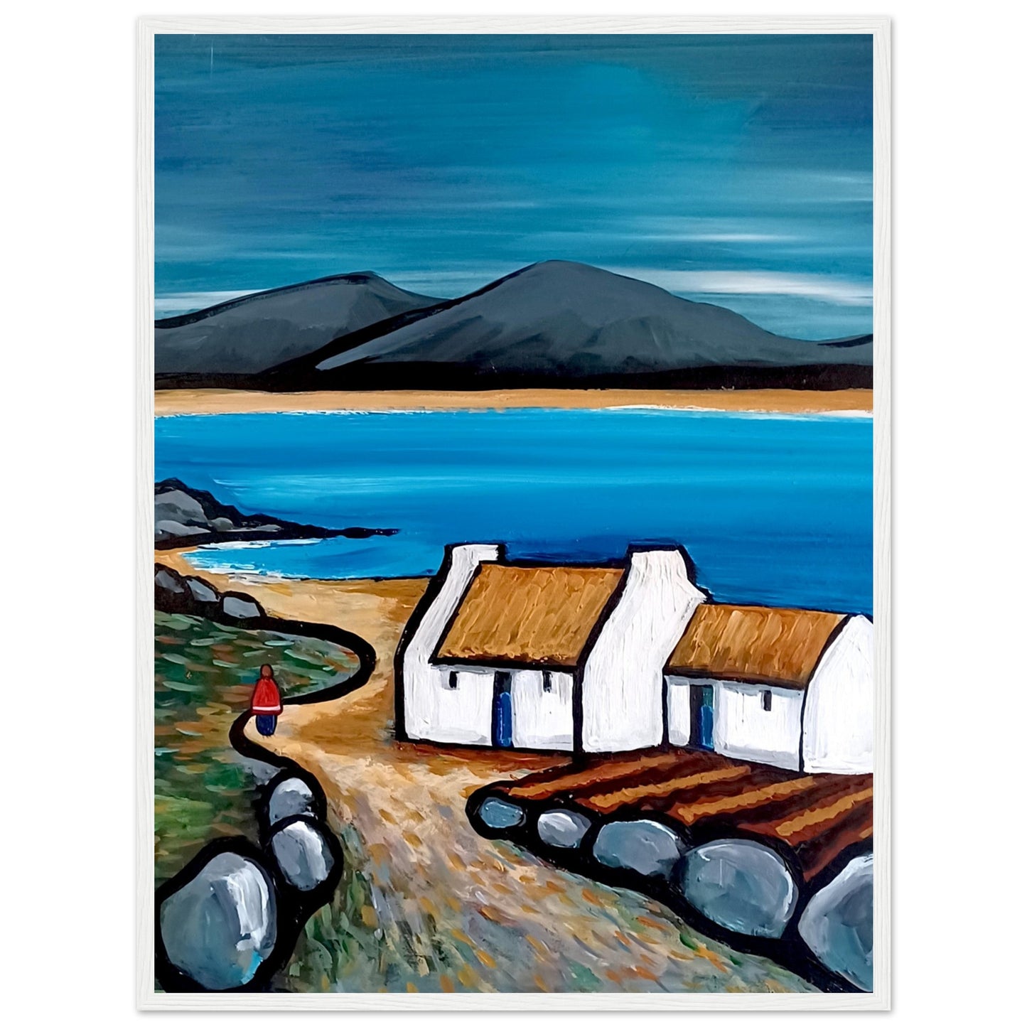 Connemara Lakes Cottage – Irish Landscape Fine Art Print by Ó Maoláin – view 15 | Buy Irish Art