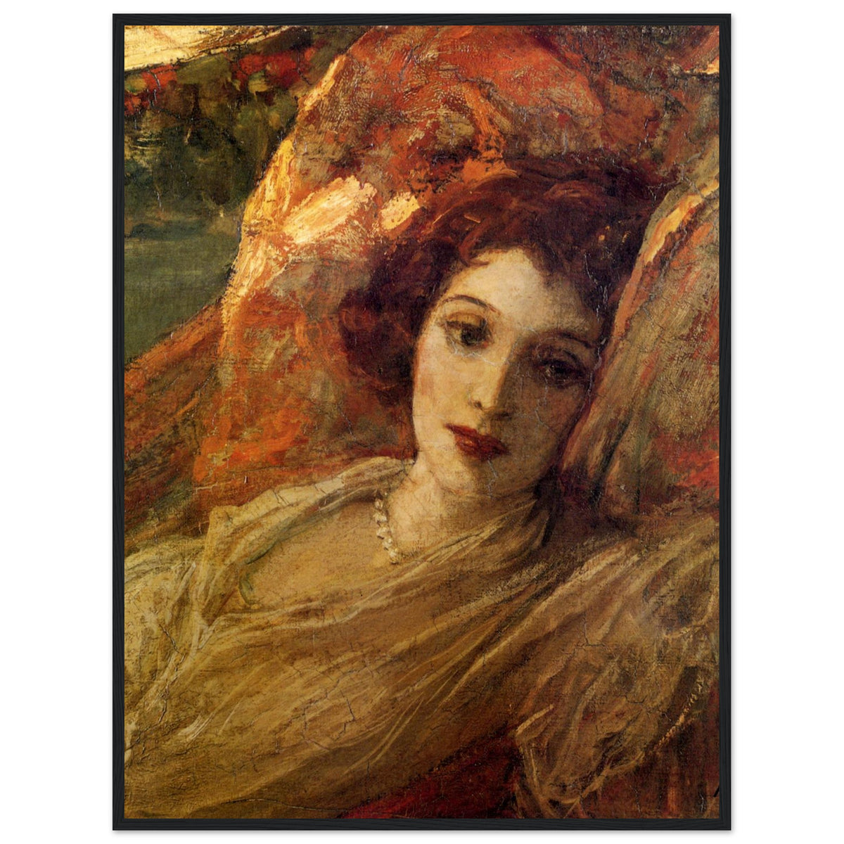 Hazel in the Red Hammock (c.1923) – Sir John Lavery (view 5)