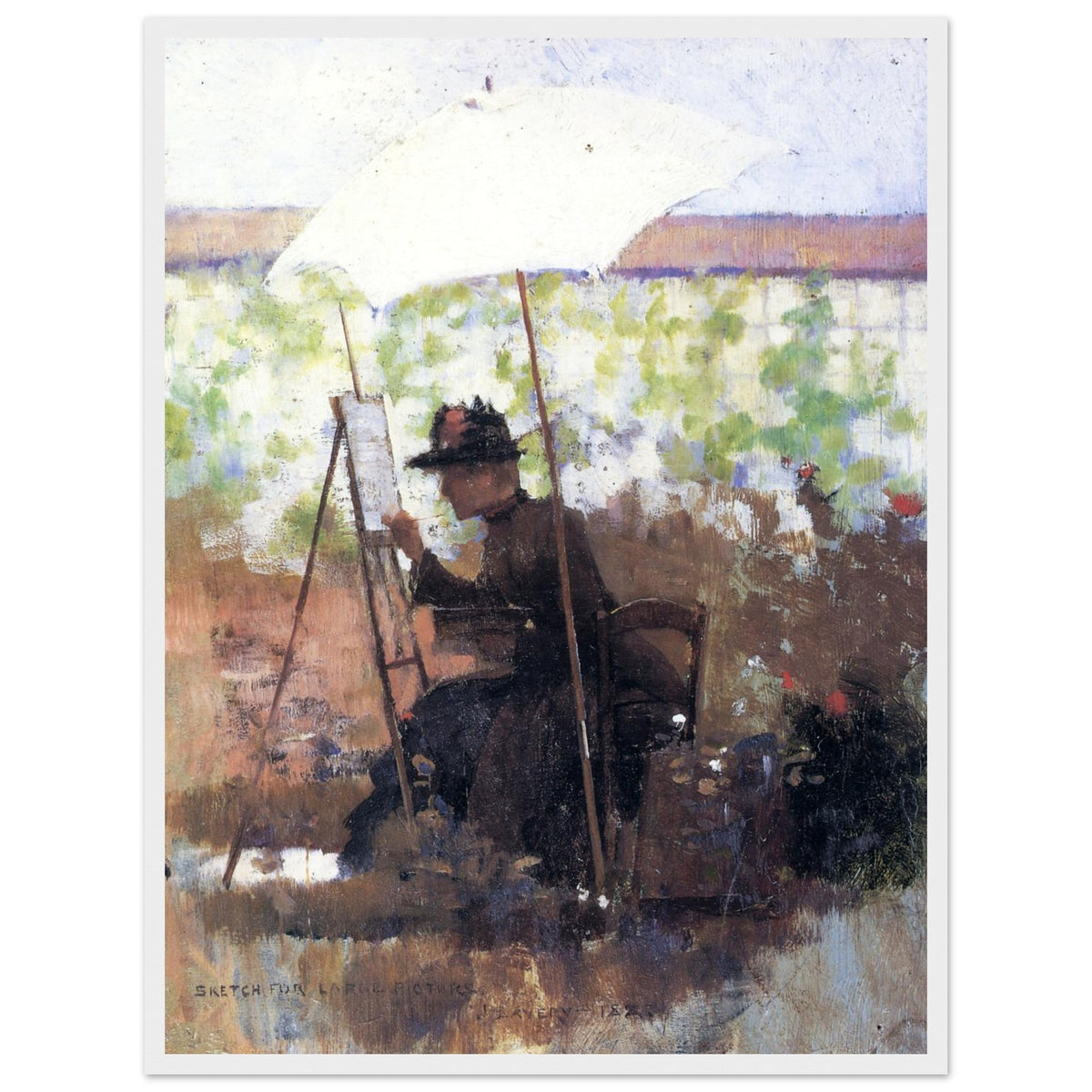 Sketch for 'A Pupil of Mine' (1883) – Sir John Lavery (view 9)