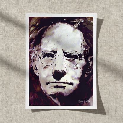 Sean O'Casey – Irish Playwright Art Print — in a room setting