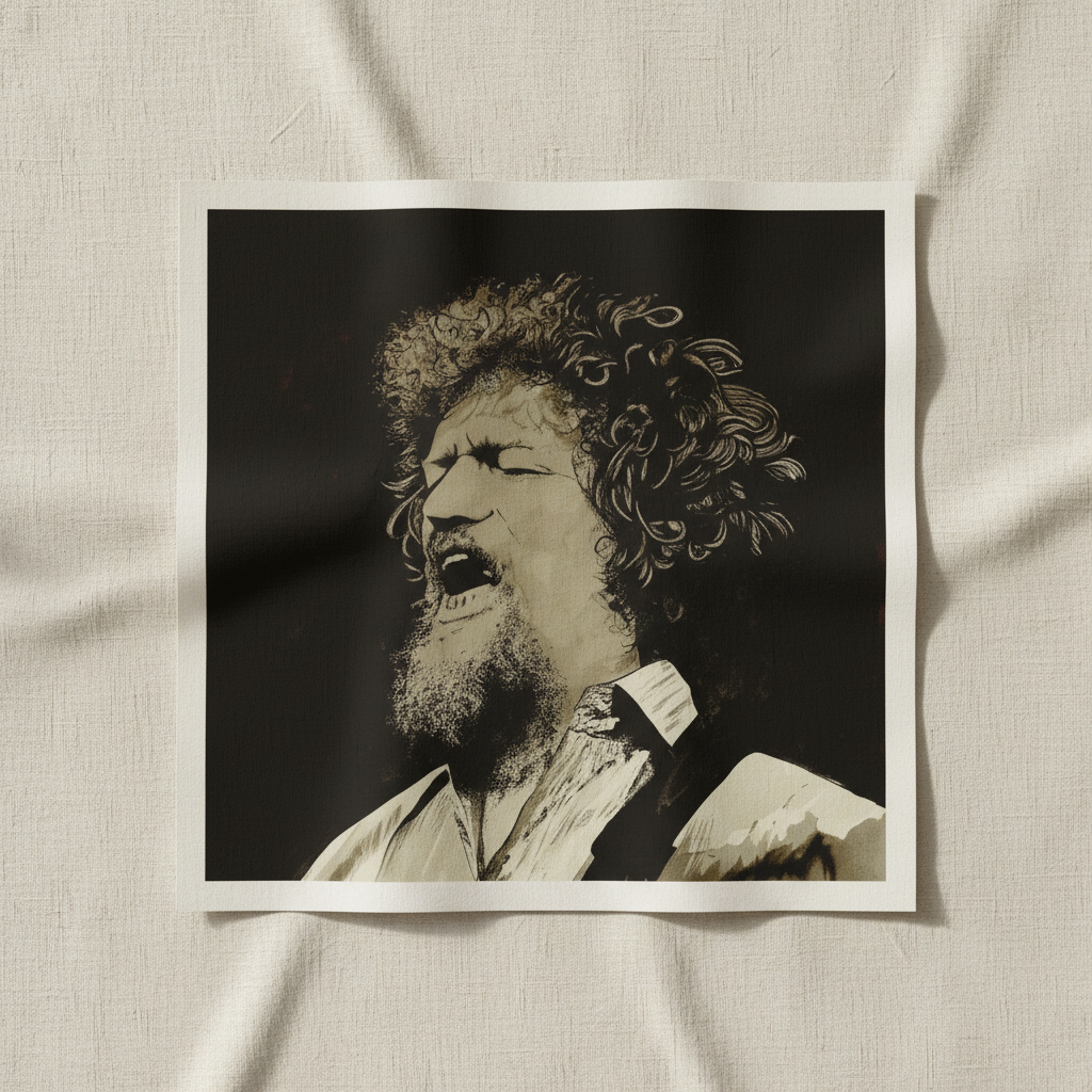Luke Kelly Wall Art Print by Irish Artist — in a room setting