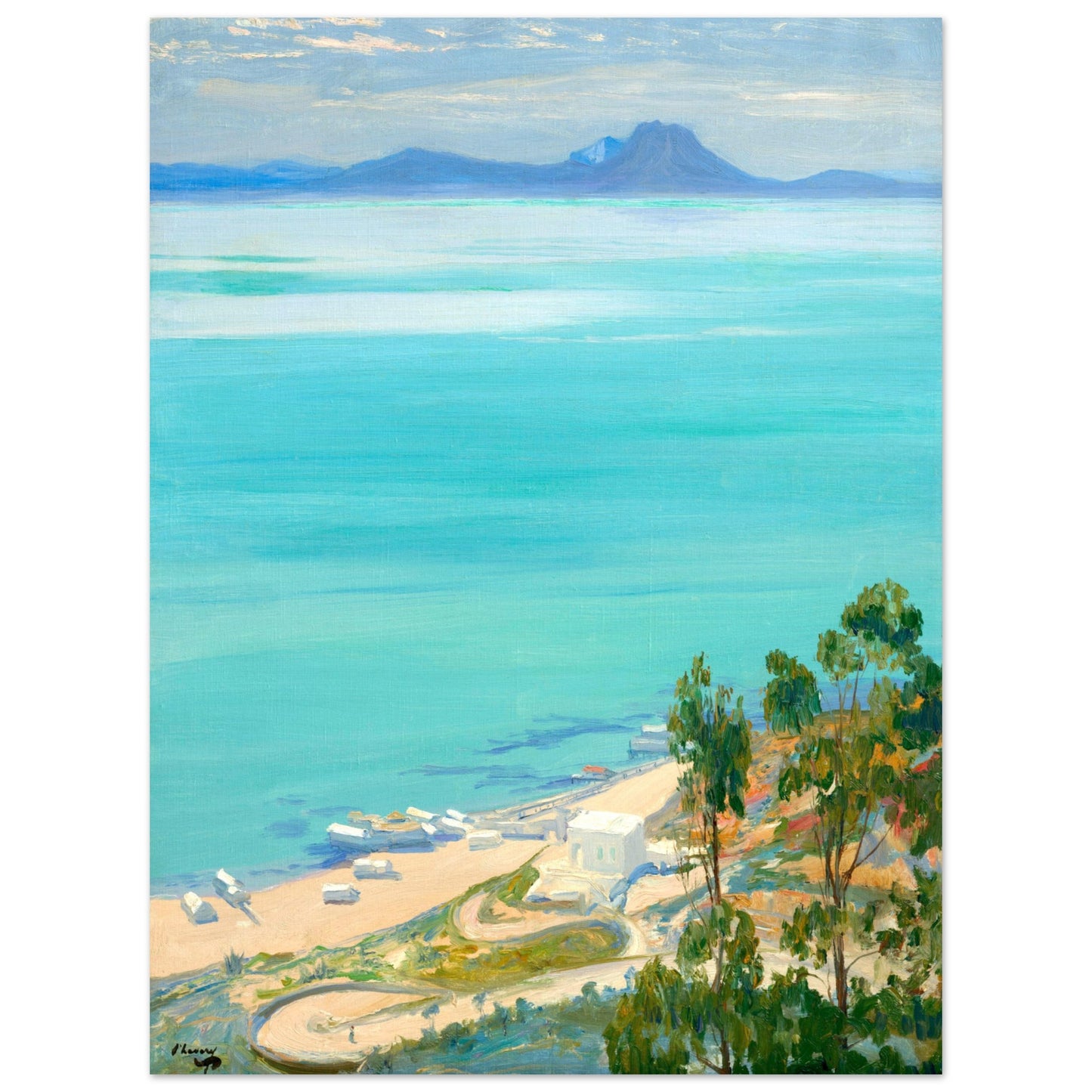 The Bay of Tunis, Morning (1919) – Sir John Lavery Art Print – view 34 | Buy Irish Art