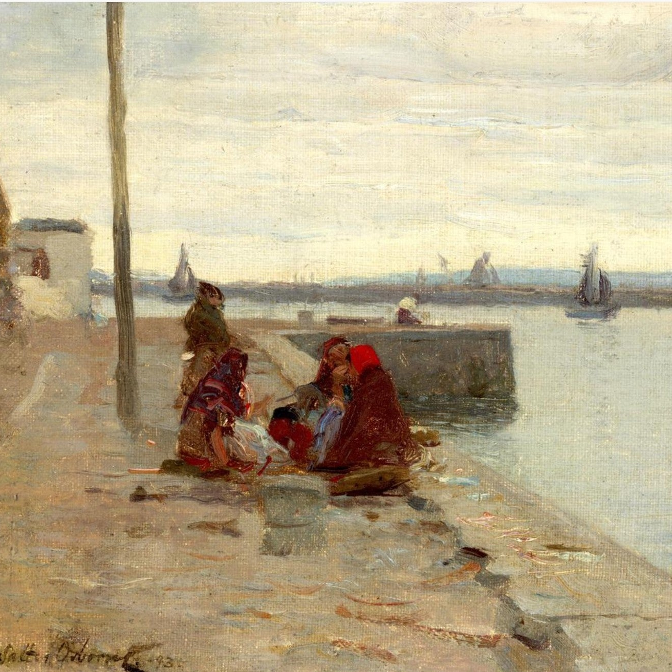 Women on a Galway Quayside – Walter Osborne