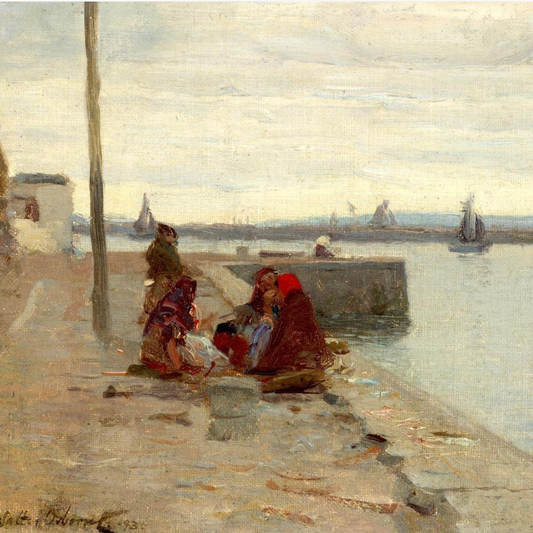 Women on a Galway Quayside – Walter Osborne