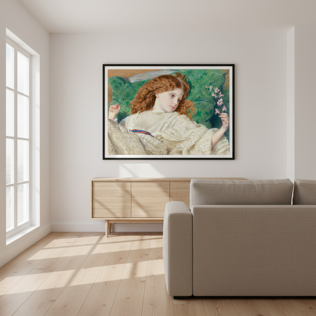 Dreams by Irish Artist Sir Frederic William Burton Art Print