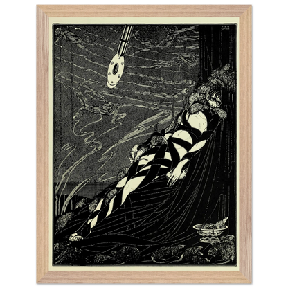 Harry Clarke Art Print – Poe’s Tales of Mystery (1923) – “Swarmed Upon Me” | Museum-Quality Framed Reproduction – detail view | Buy Irish Art
