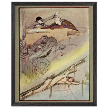 Harry Clarke Art Print – Poe’s Tales of Mystery (1923) – “Rending of Coffin” | Museum-Quality Framed Reproduction – view 6 | Buy Irish Art