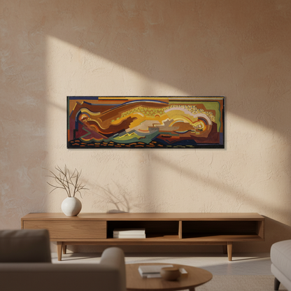 An Abstract Composition by Mainie Jellett - gallery-wrapped panoramic canvas print