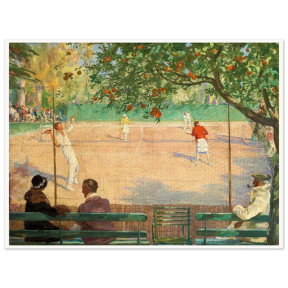 Sir John Lavery Cannes print framed in white – elegant home décor interior