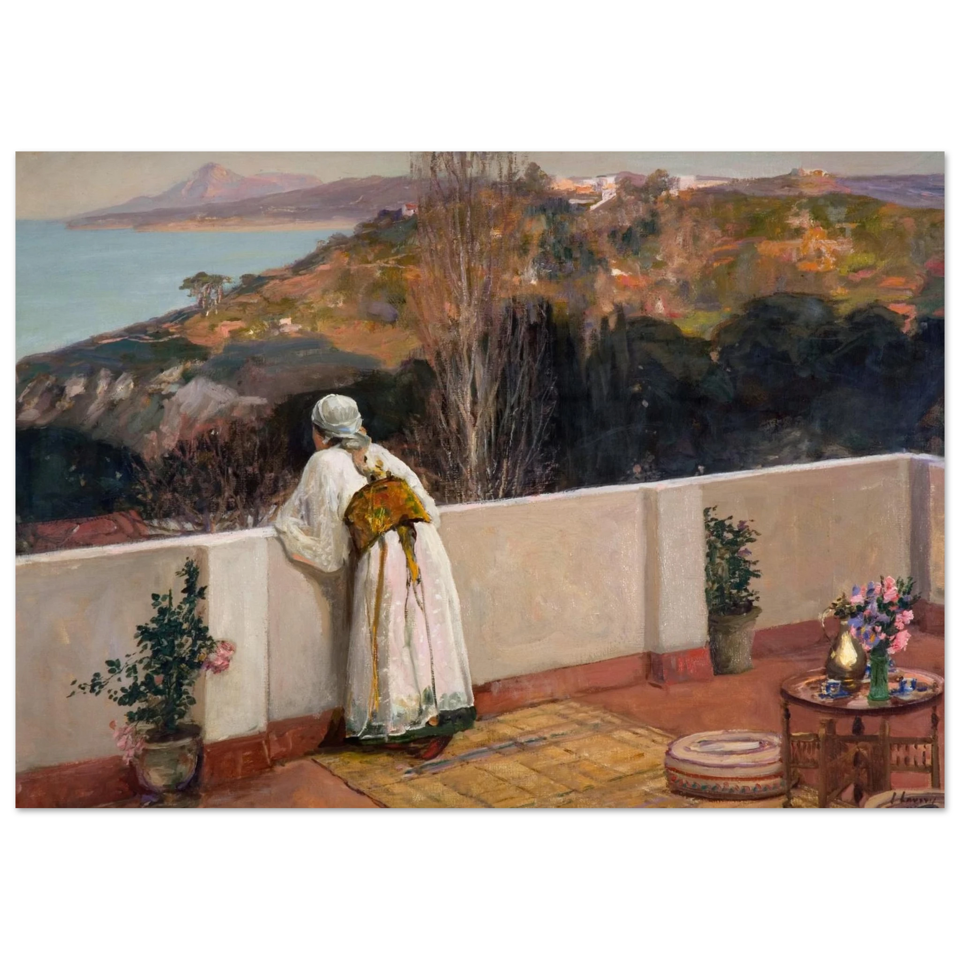 Evening, Tangier,  By Irish Artist Sir John Lavery Art Print – view 7 | Buy Irish Art