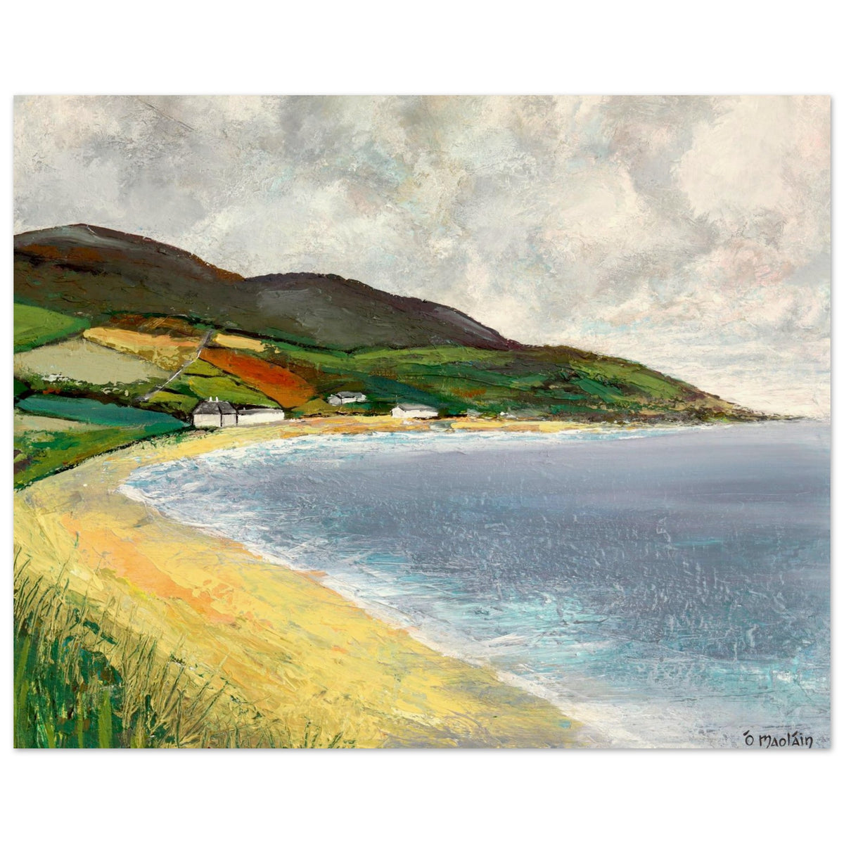 Cushendun Beach by Ó Maoláin 250gsm art print 40x50cm