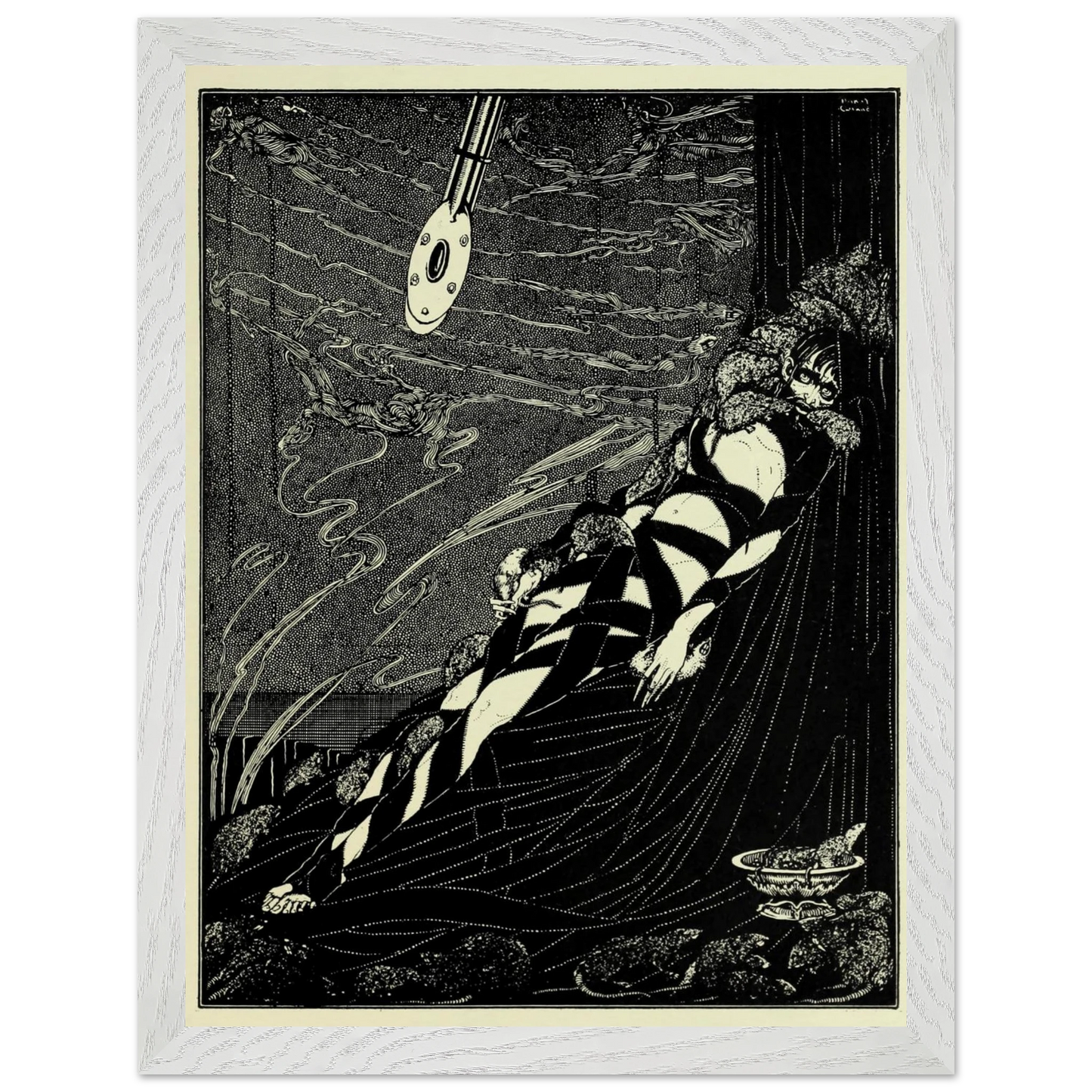 Harry Clarke Art Print – Poe’s Tales of Mystery (1923) – “Swarmed Upon Me” | Museum-Quality Framed Reproduction – view 6 | Buy Irish Art
