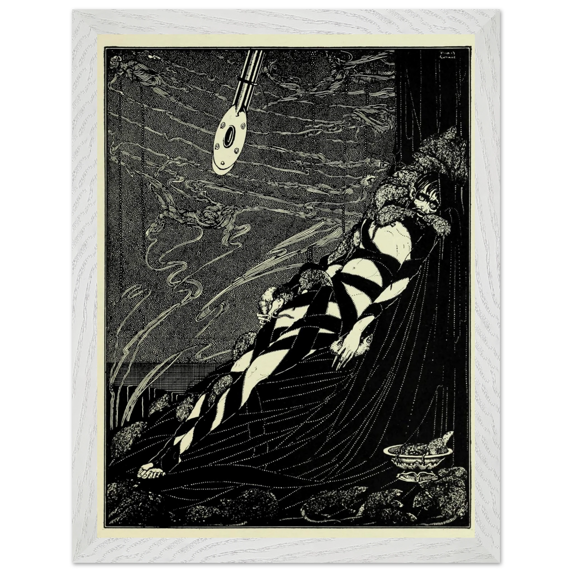 Harry Clarke Art Print – Poe’s Tales of Mystery (1923) – “Swarmed Upon Me” | Museum-Quality Framed Reproduction – view 6 | Buy Irish Art