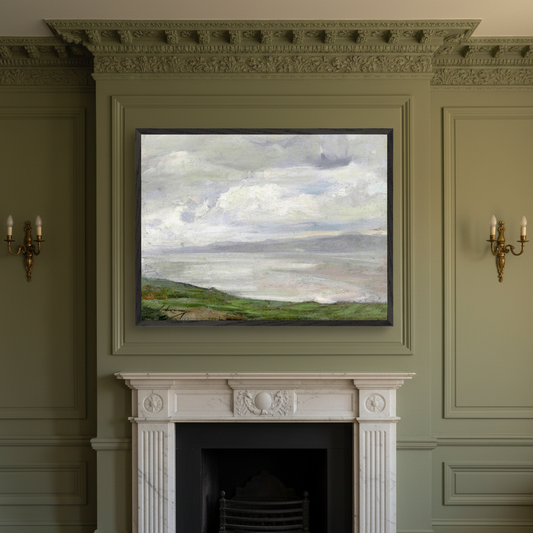 Island Magee by Sir John Lavery — close-up detail of archival print showing painterly atmosphere