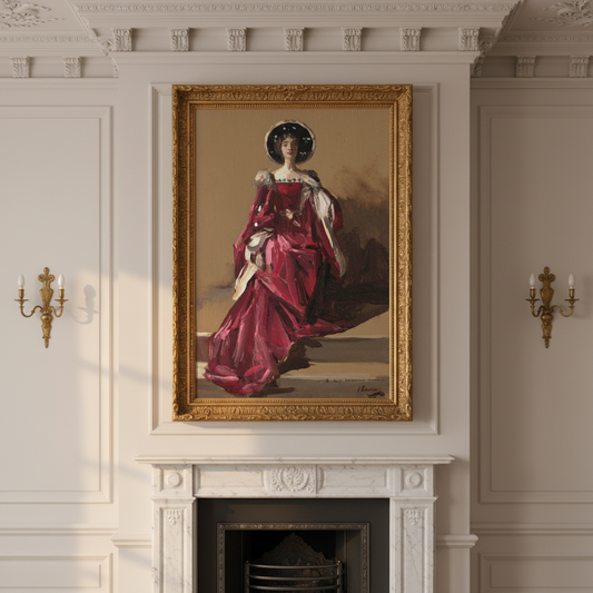 Lady Gwendeline Spencer-Churchill in The Merchant of Venice by John Lavery, fine art poster print