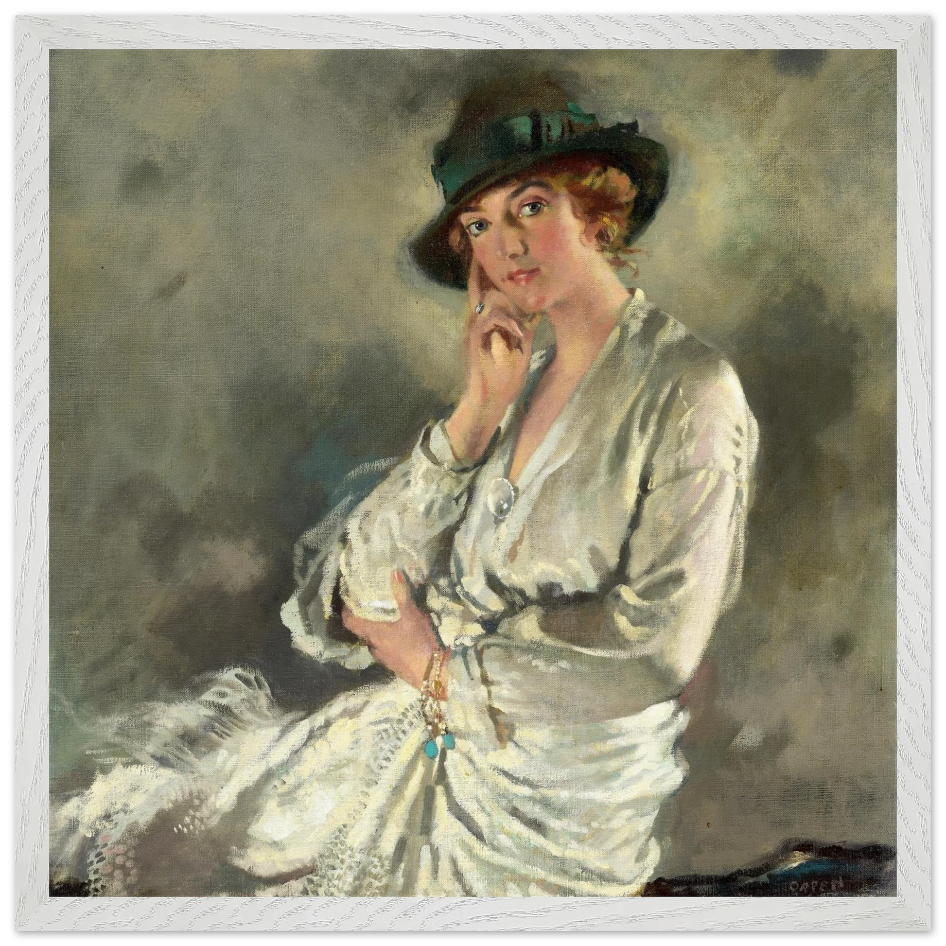 Mrs Charles S. Carstairs by William Orpen art print – frame option view | Buy Irish Art