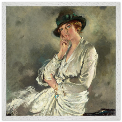 Mrs Charles S. Carstairs by William Orpen art print – frame option view | Buy Irish Art