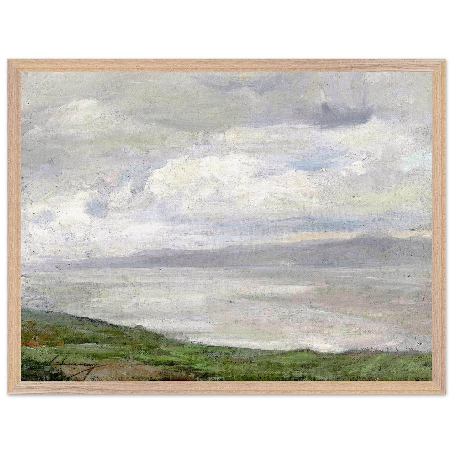 Island Magee Antrim coast painting by Lavery — framed reproduction, fine art print