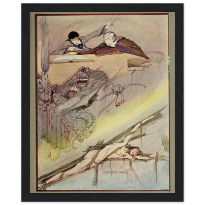 Harry Clarke Art Print – Poe’s Tales of Mystery (1923) – “Rending of Coffin” | Museum-Quality Framed Reproduction – view 12 | Buy Irish Art