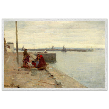 Women on a Galway Quayside by Irish Artist Walter Frederick Osborne Art Print – room setting display | Buy Irish Art