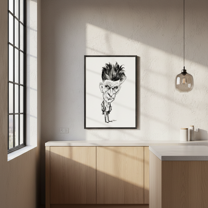 Samuel Beckett (1969) by Edmund Siegfried Valtman - Fine Art Print