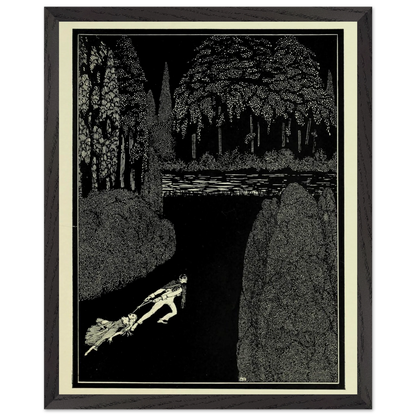 Harry Clarke Art Print – Poe’s Tales of Mystery (1923) – “Toilsome Journey” | Museum-Quality Framed Reproduction – detail view | Buy Irish Art