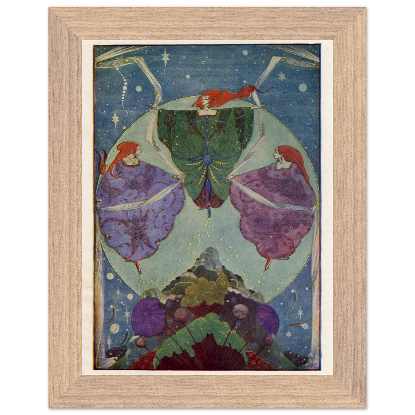 Harry Clarke Art Print – Andersen's Fairy Tales (1933) – “They Danced with Shawls” | Museum-Quality Framed Reproduction – view 6 | Buy Irish Art