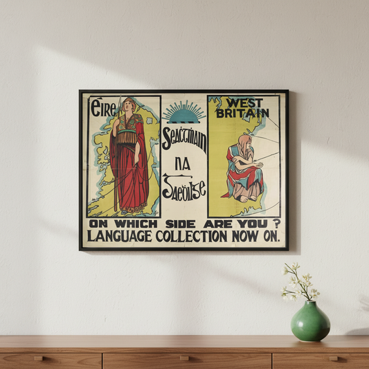 Seachtain na Gaeilge On Which Side Are You Irish poster hero mockup