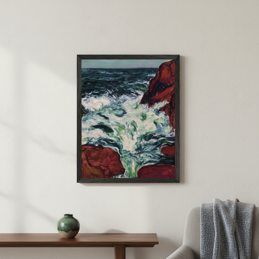 Square full-bleed framed hero mockup of Marée Montante by Roderic O'Conor with no white border or added text