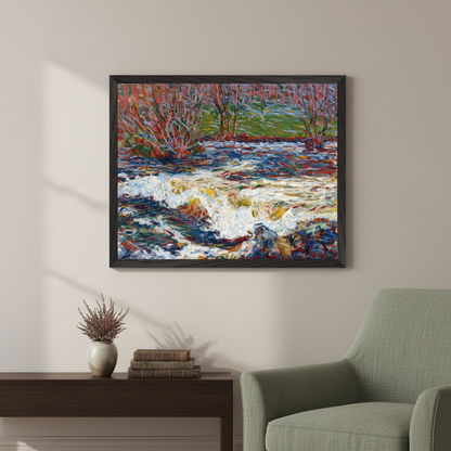 Square framed hero mockup of Rushing Stream by Roderic O'Conor using the selected artwork source