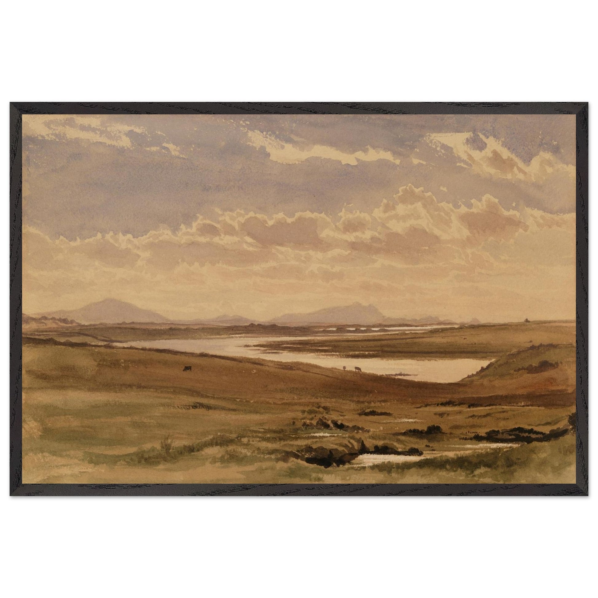 The Upper End of Lough Corrib – Frederic William Burton Collector’s Edition – detail view | Buy Irish Art