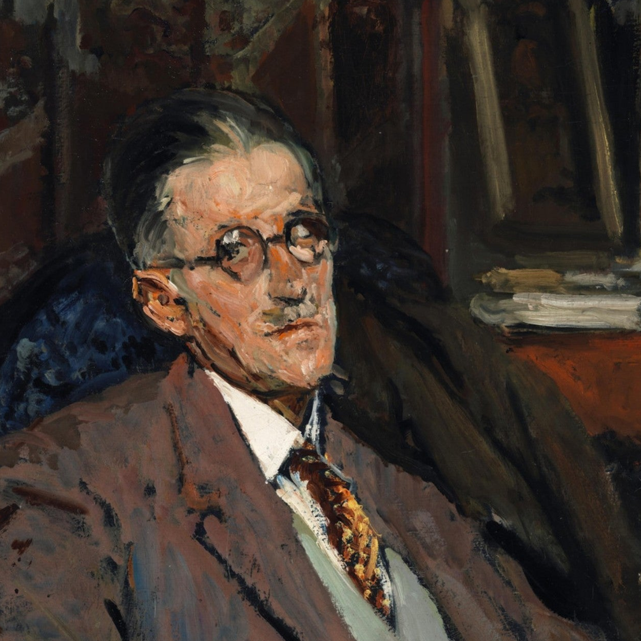 Portrait of James Joyce, 1934, Gallery Edition Irish art print depicting the modernist writer