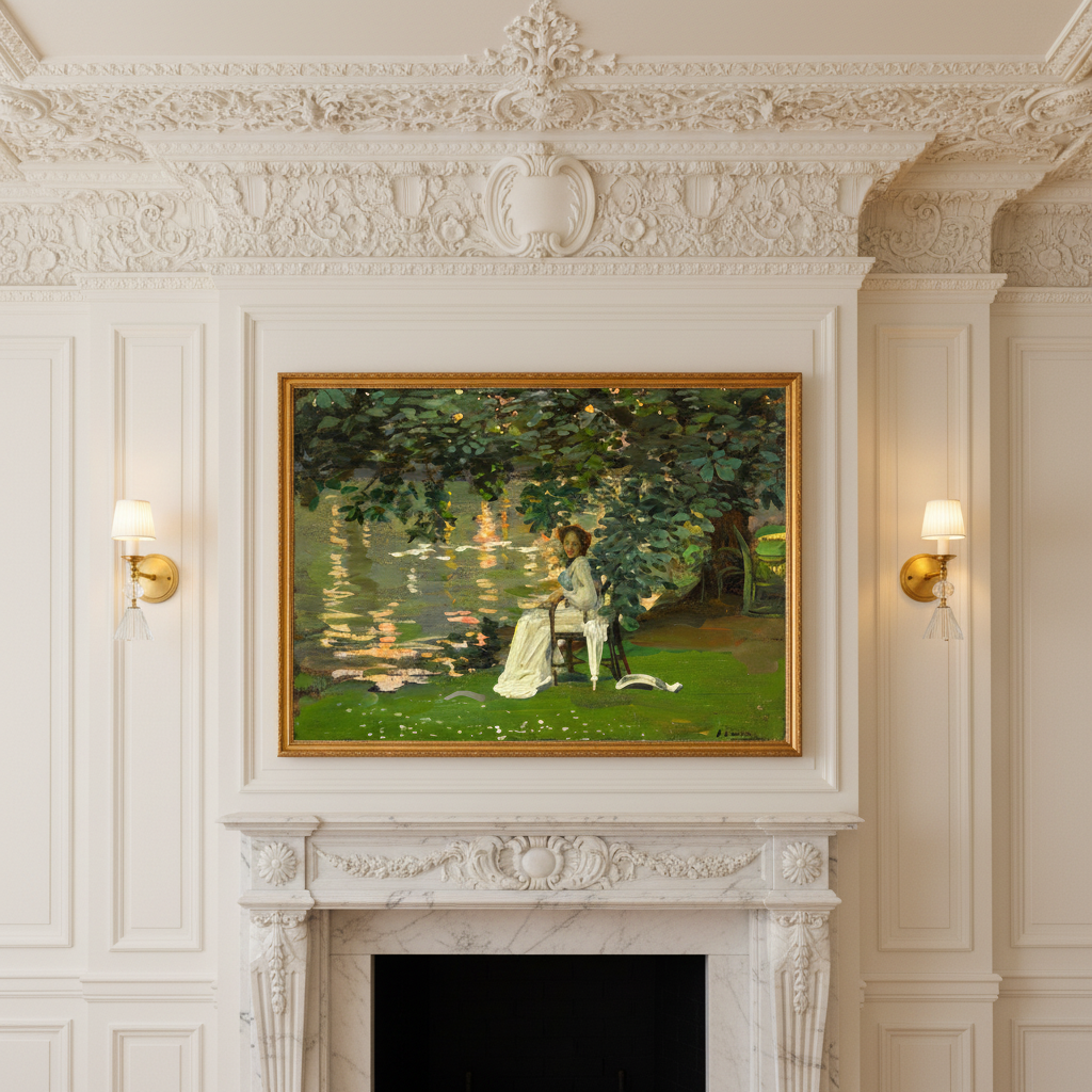 Under The Trees, Ranelagh by John Lavery, archival art print 50x70 cm