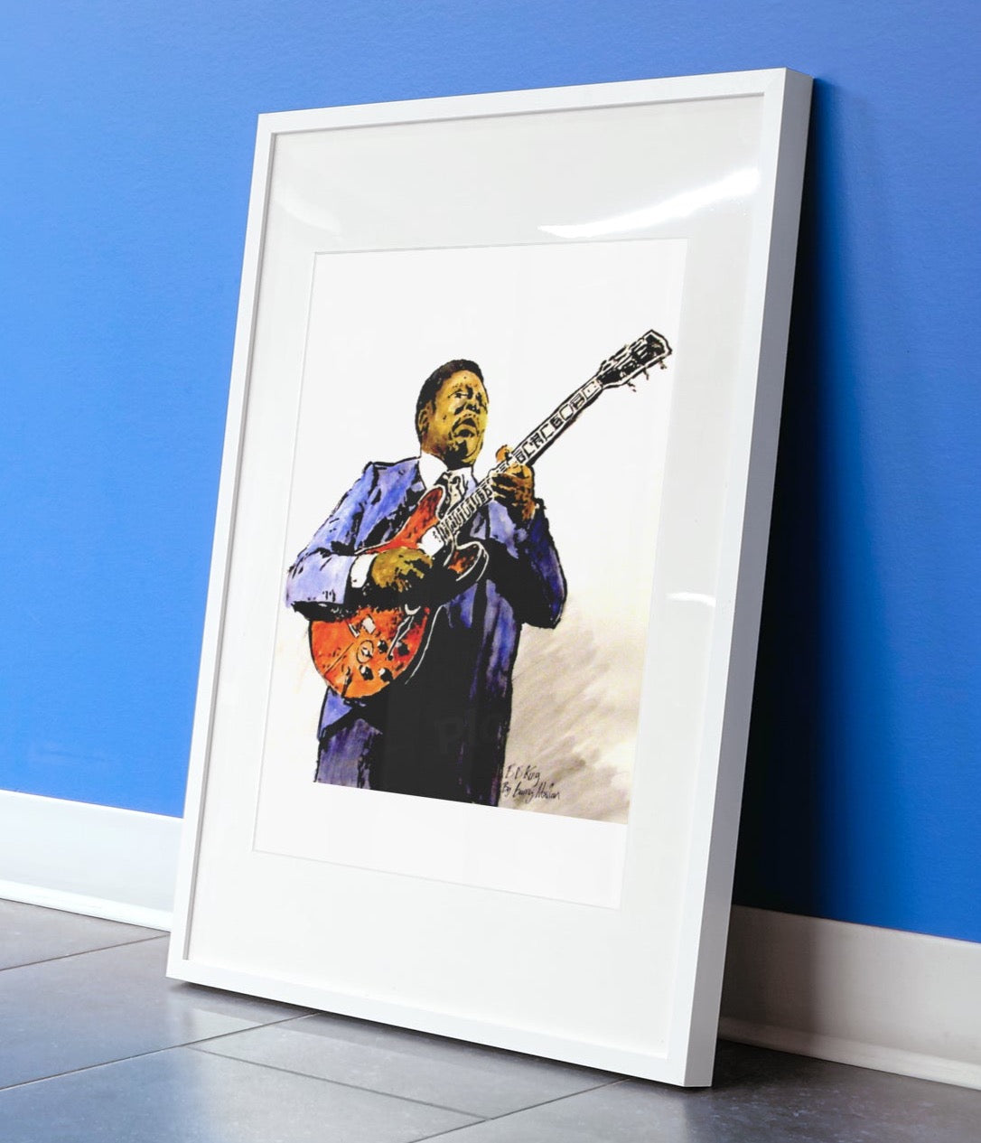 BB King Kunstdruck
